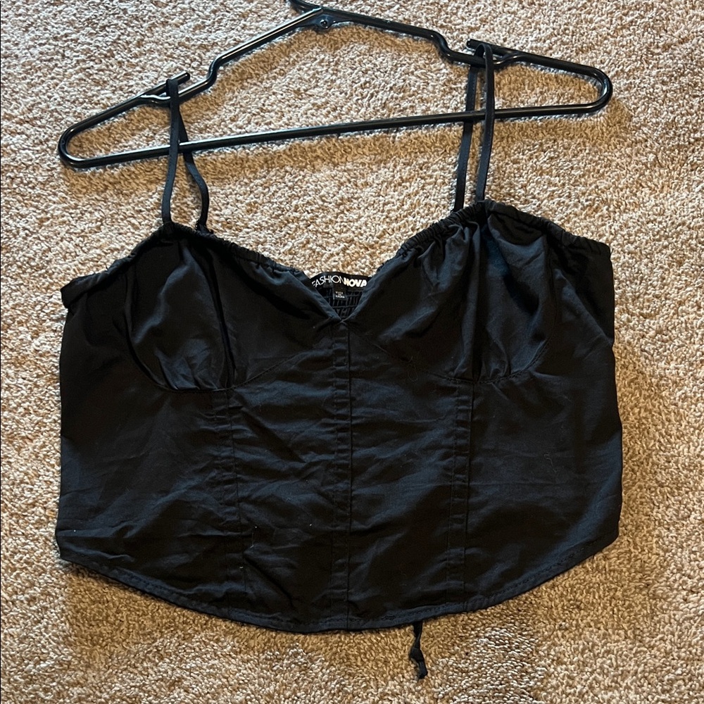 Fashion Nova Black Camisole Top
